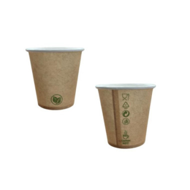 Kubek papierowy 100ml/70mm a'50 PLASTIC FREE
