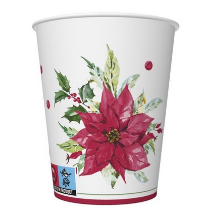 Kubek papierowy konfekcja  a'8 gwazdy betlejemskie