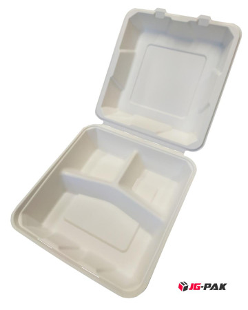 Menu box z trzciny trjdzielny 230x230x75 a'50