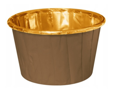 Papilotki brzowo-zote metal 50x39 a'100