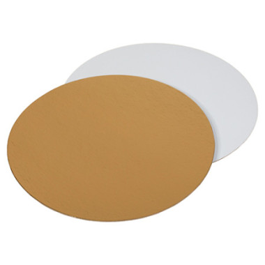 Podkadki tekturowe 220mm zoto-biae