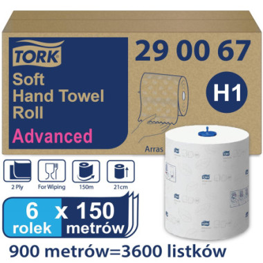 Rcznik rolka Hand Towel Biay 150m