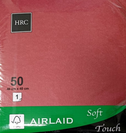 Serwetka flizelinowa bordowa a'50 