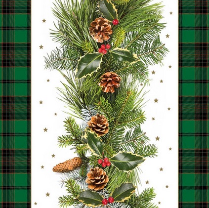 Serwetka kolor a'20 Check Border