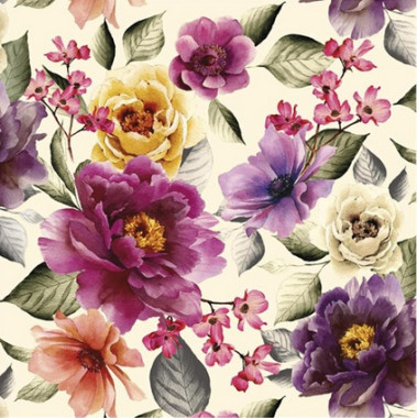 Serwetka kolor a'20 Kwiaty r�owe