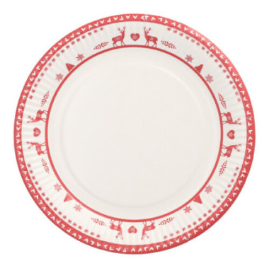 Talerz papierowy 23cm 