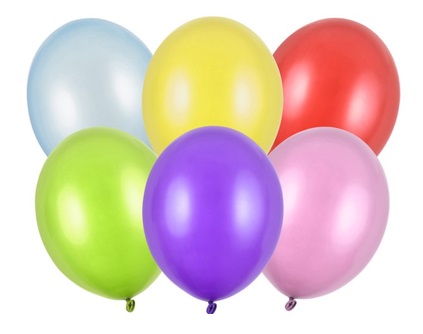 Balon 23cm metal mix kolor�w a'50