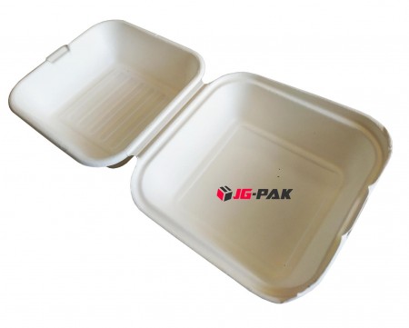 Hamburger box pulpa 154x154x80mm a'125