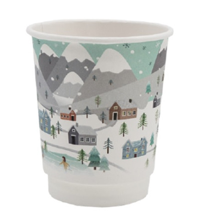 Kubek papierowy 400ml/90mm a'20 WINTER 2w