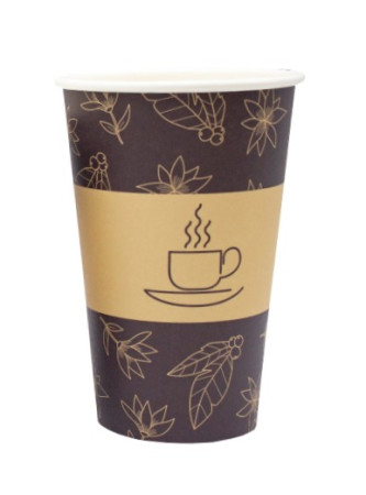 Kubek papierowy 400ml/90mm a'50 non plastic
