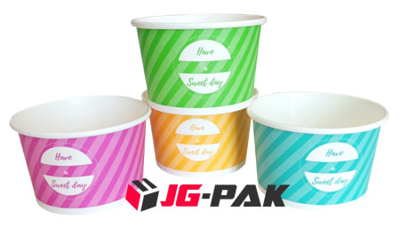 Kubek papierowy do lodów 130 ml a'40 PLASTIC FREE