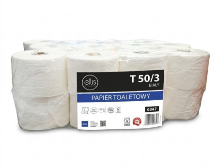 Papier toaletowy bia�y ellis T50/3 24rolki