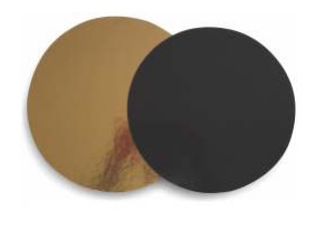 Podk³adki tekturowe 240mm g³adkie z³oto czarne