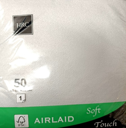 Serwetka flizelinowa srebrna a'50 