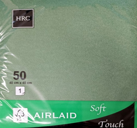 Serwetka flizelinowa zielona a'50 