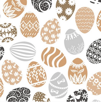 Serwetka kolor 25x25 a'20 Graphic Elegant Easter