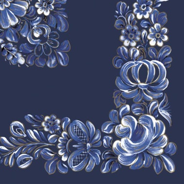 Serwetka kolor a'20 Blue Cobalt Night W�oc�awek