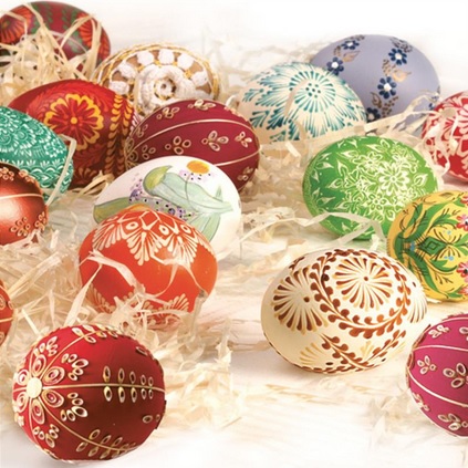 Serwetka kolor a'20 Easter Eggs & Hay