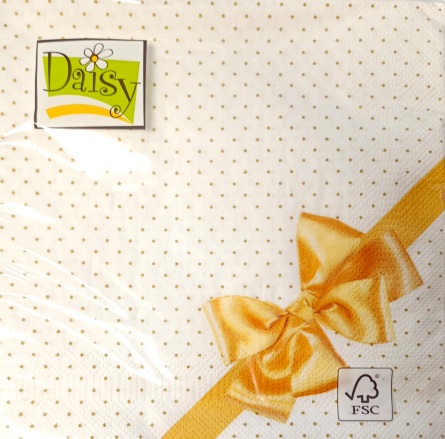 Serwetka kolor a'20 Golden Bow Elegance