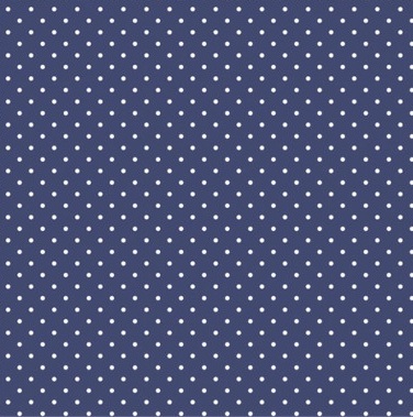 Serwetka kolor a'20 Granatowe Bia�e Kropki