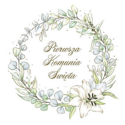 Serwetka kolor a'20 komunia