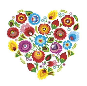 Serwetka kolor a'20 �owicz folk heart
