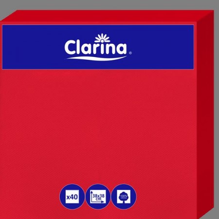 Serwetka kolor Punta 2w a'40 czerwona