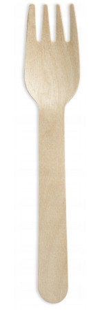 Widelec drewniany 16 cm a'100
